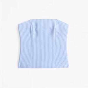 Abercrombie & Fitch Light Blue tailored Tube Top